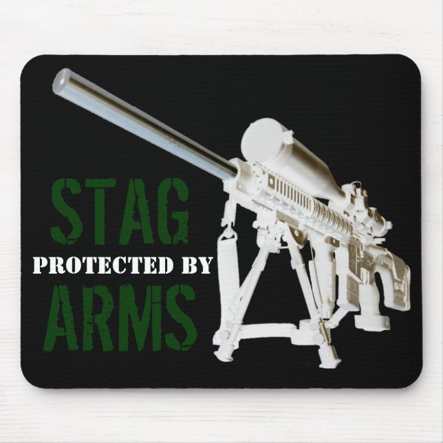 AR15 Mouse Pad- Protected by STAG ARMS Pad (Front)