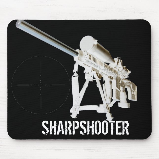 AR15 Mouse Pad- Sharpshooter w/ mil dot reticle Pad (Front)