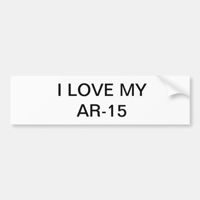 ar 15 bumper sticker (Front)