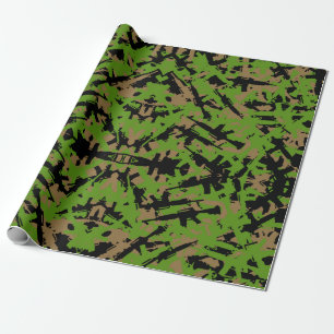 AR-15 Camouflage Wrapping Paper