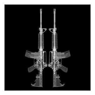 AR-15 CT scan image HIGH DETAIL POSTER