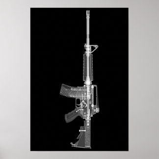 AR-15 CT scan/X-ray poster
