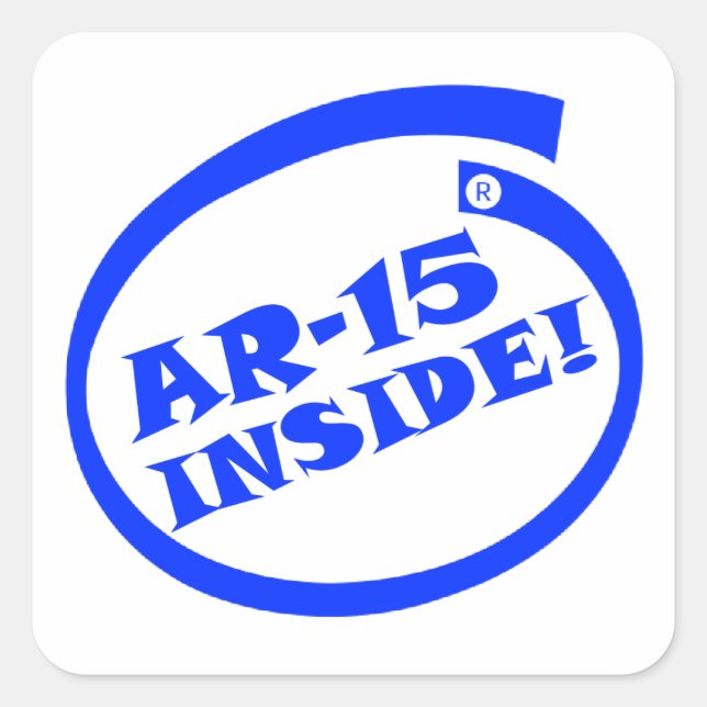 AR-15 INSIDE! - Window/Bumper Sticker (Front)