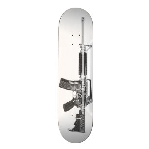 AR-15 Rifle Gun Firearm Awesome Real X-ray image Skateboard