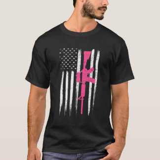 Ar 15 Rifle K American Flag 2Nd Adt T-Shirt