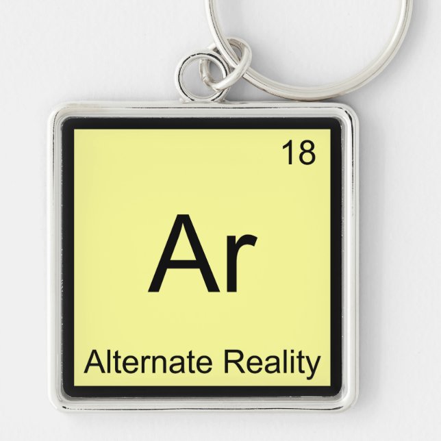 Ar - Alternate Reality Funny Chemistry Element Tee Key Ring (Front)