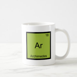 Ar - Archimedes Funny Chemistry Element Symbol Tee Coffee Mug