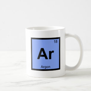 Ar - Argon Chemistry Periodic Table Symbol Coffee Mug