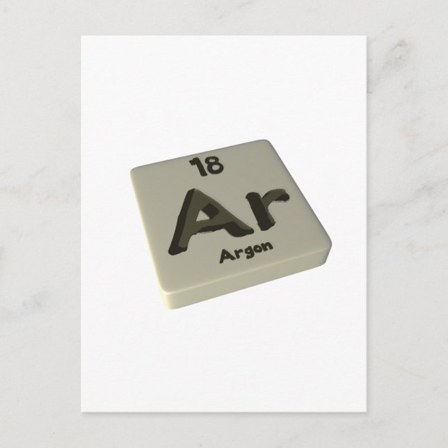 Ar Argon Postcard (Front)
