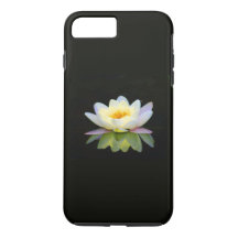 ARA ARTIST iPhone 7 case - WHITE LOTUS ON BLACK