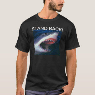 ARA MENS FUN T SHIRT - STAND B ACK (SHARK)