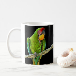 Ara Militaris Green Parrot Coffee Mug
