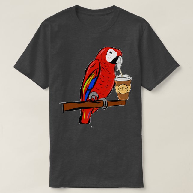 Ara parrot coffee 1 T-Shirt (Design Front)