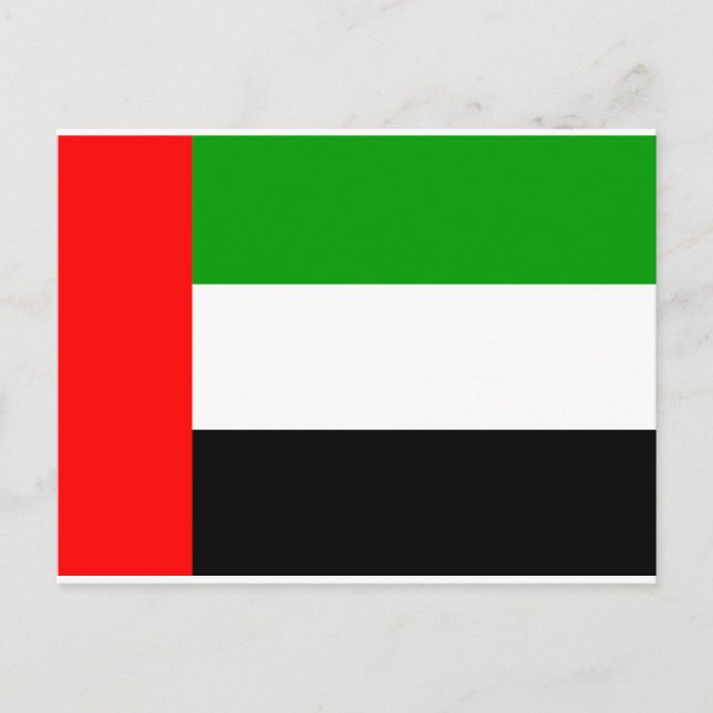 Arab Emirates Flag Postcard (Front)