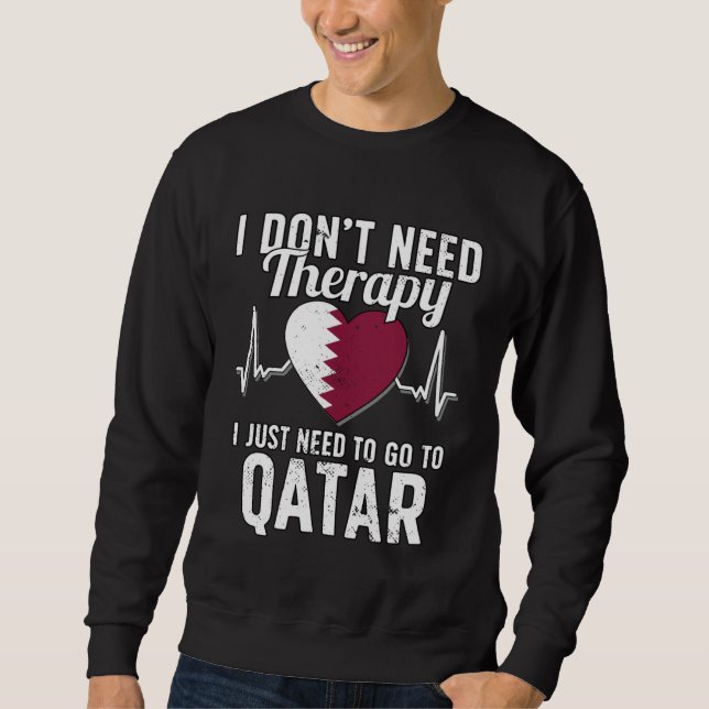 Arab Flag I Qatar Flag I Vacation  I Qatar Sweatshirt (Front)