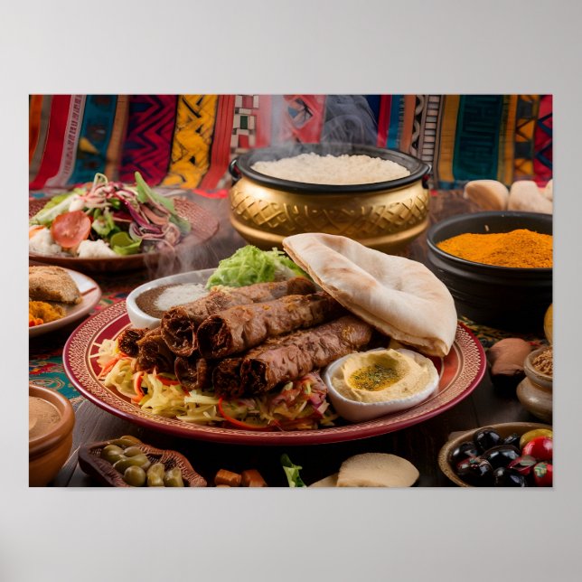 Arab Food and Products Poster (Front)