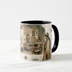 Arab Heritage Inspired Decorative Art with Poetic Mug
