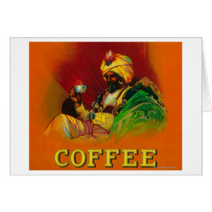 Arab Man Coffee Label