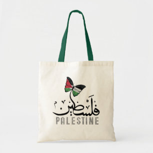 Arab Name Palestine with Palestinian flag  Tote Bag