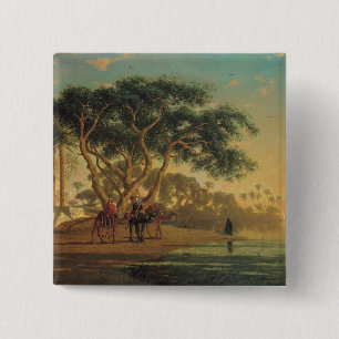 Arab Oasis, 1853 15 Cm Square Badge