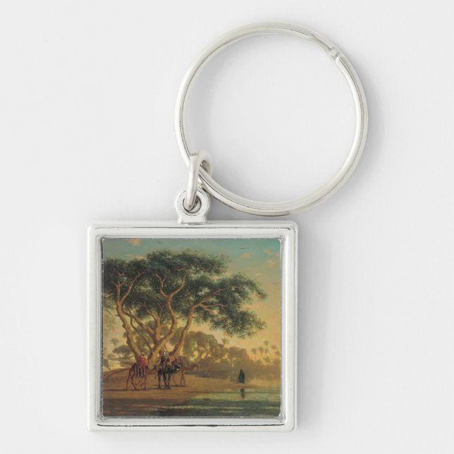 Arab Oasis, 1853 Key Ring (Front)