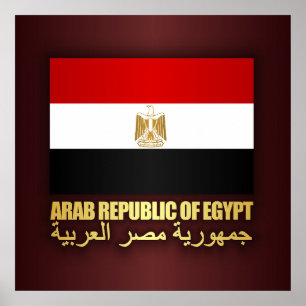 Arab Republic of Egypt Flag Poster