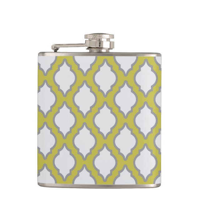Arab Style Pattern Hip Flask (Front)