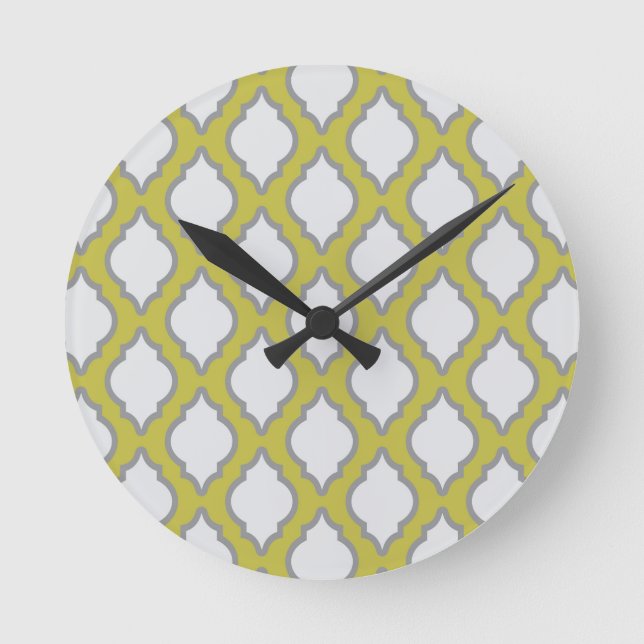 Arab Style Pattern Round Clock (Front)