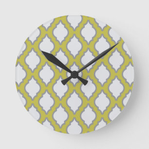 Arab Style Pattern Round Clock