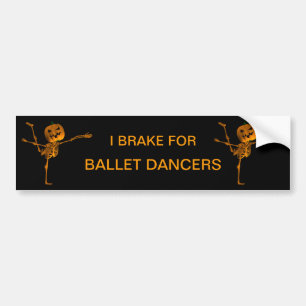 Arabesque Ballet Position Bumper Sticker