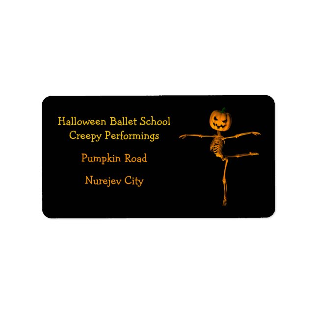 Arabesque Ballet Position Label (Front)