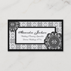 Arabesque Black Lace, Business Card