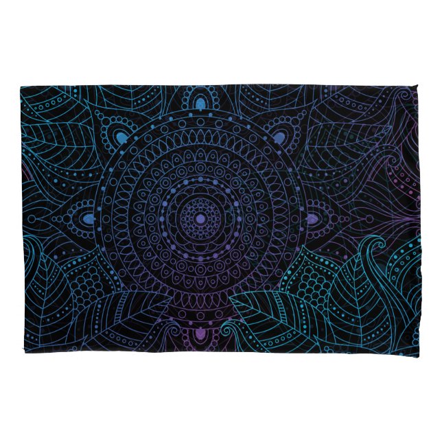 Arabesque Bliss: Oriental Mandala Magic Pillowcase (Front)