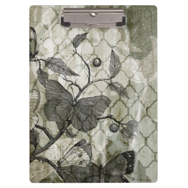 Arabesque Butterflies I Clipboard (Front)