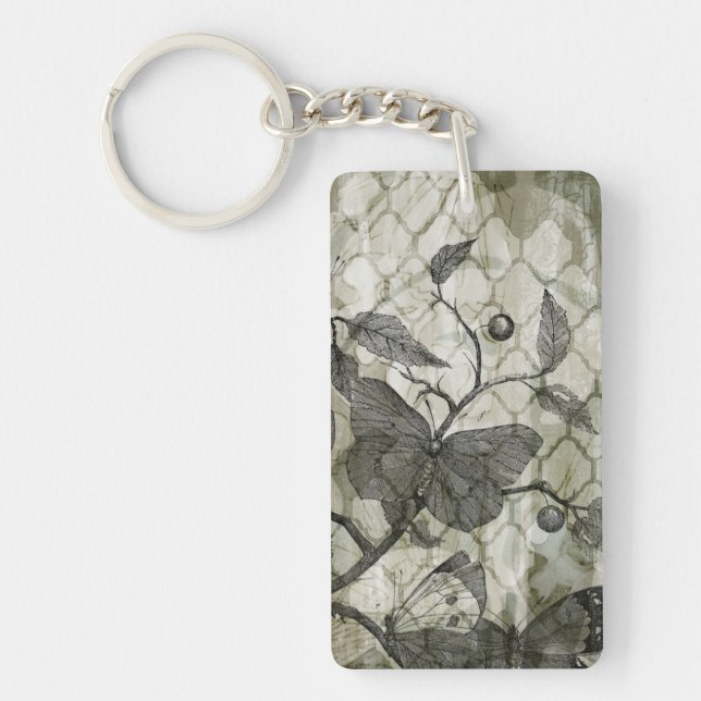 Arabesque Butterflies I Key Ring (Front)