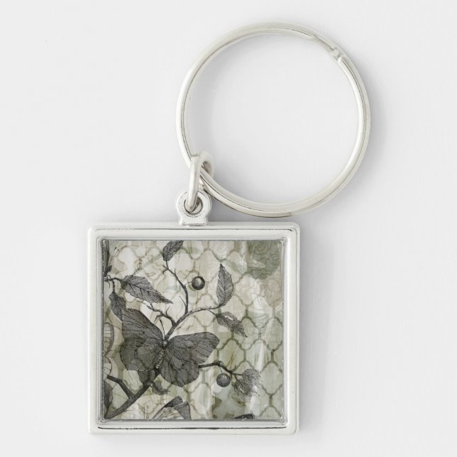 Arabesque Butterflies I Key Ring (Front)