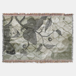 Arabesque Butterflies I Throw Blanket