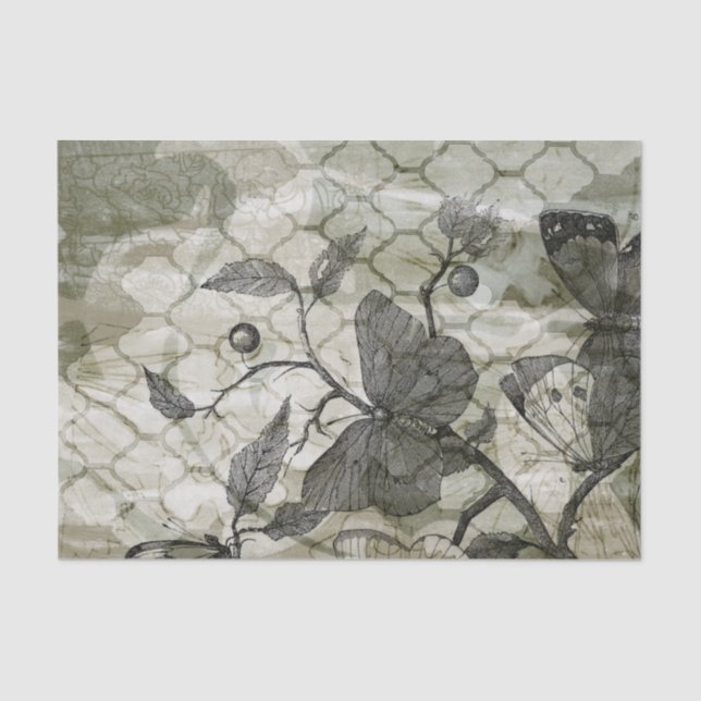 Arabesque Butterflies I Tissue Paper (Front)