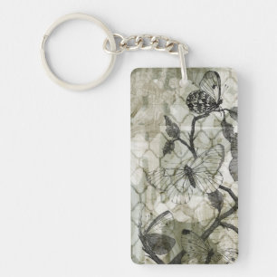 Arabesque Butterflies II Key Ring