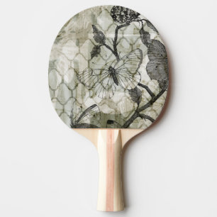 Arabesque Butterflies II Ping Pong Paddle