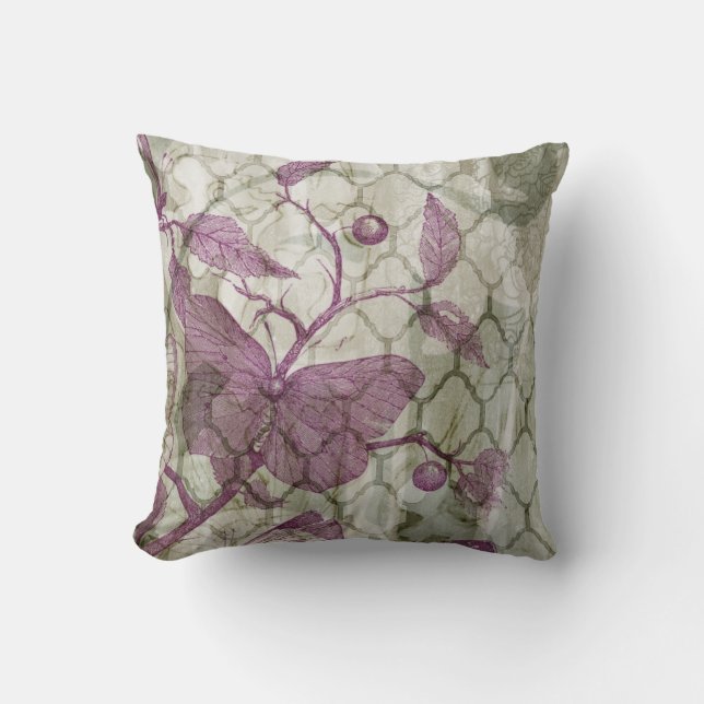 Arabesque Butterflies III Cushion (Front)