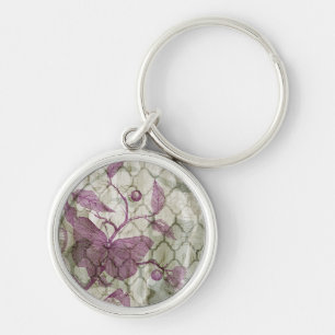 Arabesque Butterflies III Key Ring