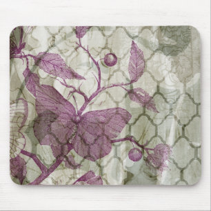 Arabesque Butterflies III Mouse Pad