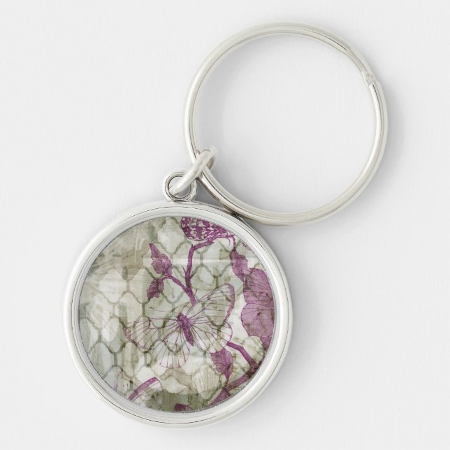 Arabesque Butterflies IV Key Ring (Front)