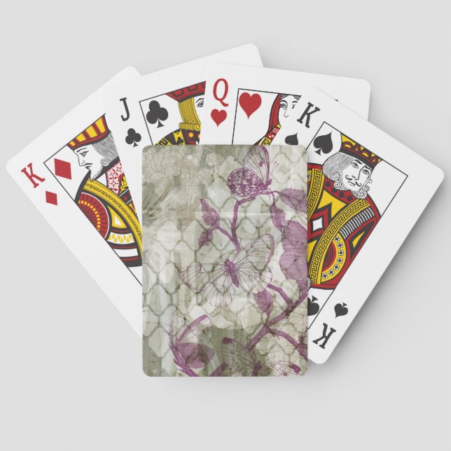 Arabesque Butterflies IV Playing Cards (Back)