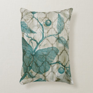 Arabesque Butterflies V Decorative Cushion
