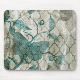 Arabesque Butterflies V Mouse Pad