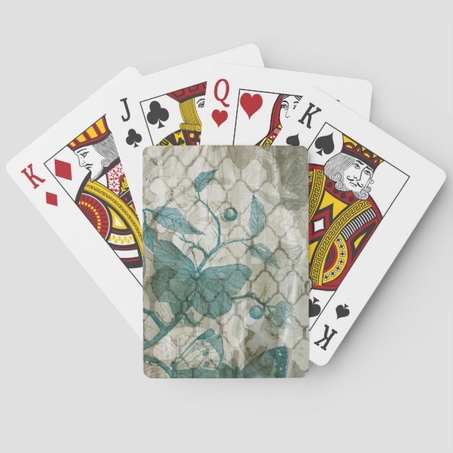 Arabesque Butterflies V Playing Cards (Back)