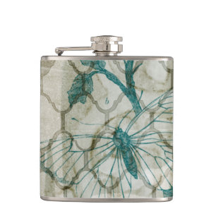 Arabesque Butterflies VI Hip Flask