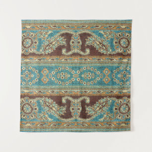 Arabesque Fabric Paisley Oriental Design Tapestry